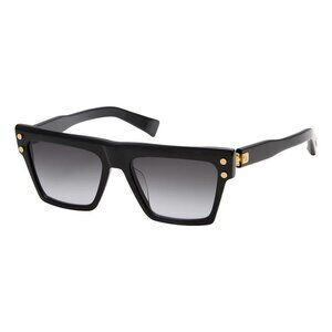 New Authentic  BALMAIN B-V Black Square BPS 121A Sunglasses Women